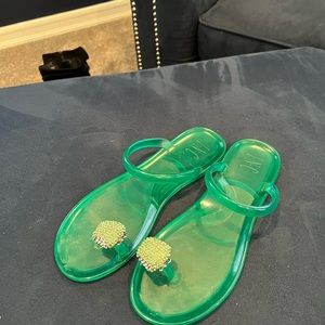 Sandals For Baby Girl In Butterfly Design Green Color main image 0